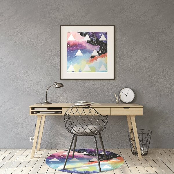 Tapis pour chaise de bureau Triangles cosmiques