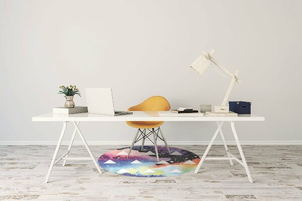 Tapis pour chaise de bureau Triangles cosmiques