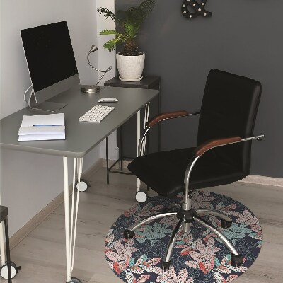 Tapis pour chaise de bureau Motif à feuilles caduques