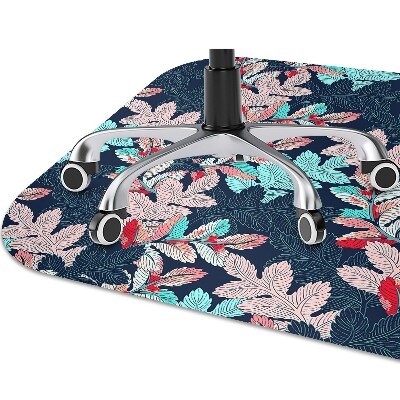 Tapis pour chaise de bureau Motif à feuilles caduques