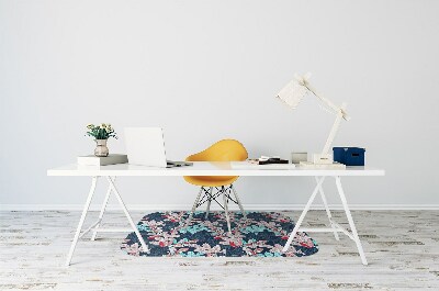 Tapis pour chaise de bureau Motif à feuilles caduques