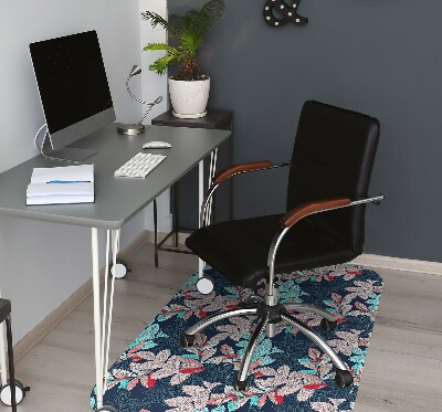 Tapis pour chaise de bureau Motif à feuilles caduques