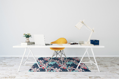 Tapis pour chaise de bureau Motif à feuilles caduques