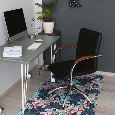 Tapis pour chaise de bureau Motif à feuilles caduques