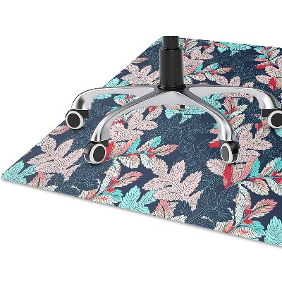 Tapis pour chaise de bureau Motif à feuilles caduques