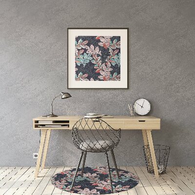 Tapis pour chaise de bureau Motif à feuilles caduques