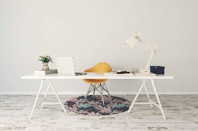 Tapis pour chaise de bureau Motif à feuilles caduques