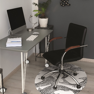 Tapis de chaise de bureau Poisson koi