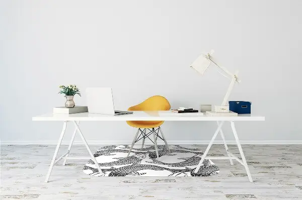Tapis de chaise de bureau Poisson koi