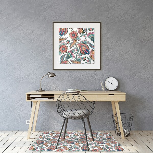 Tapis de chaise de bureau Fleurs