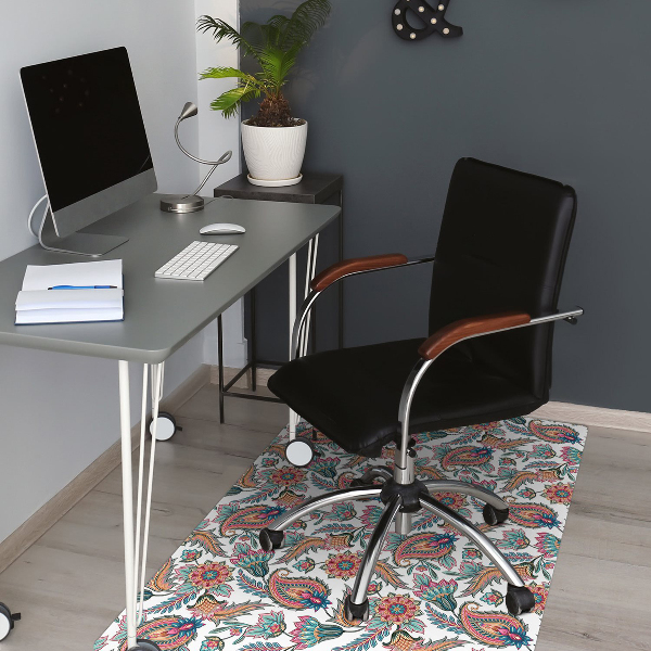 Tapis de chaise de bureau Fleurs