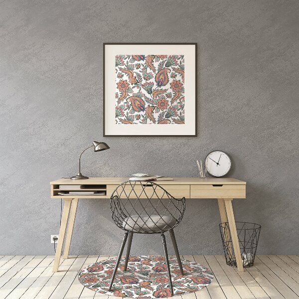Tapis de chaise de bureau Fleurs