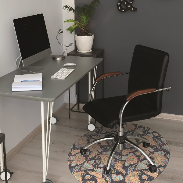 Tapis de chaise de bureau Paisley
