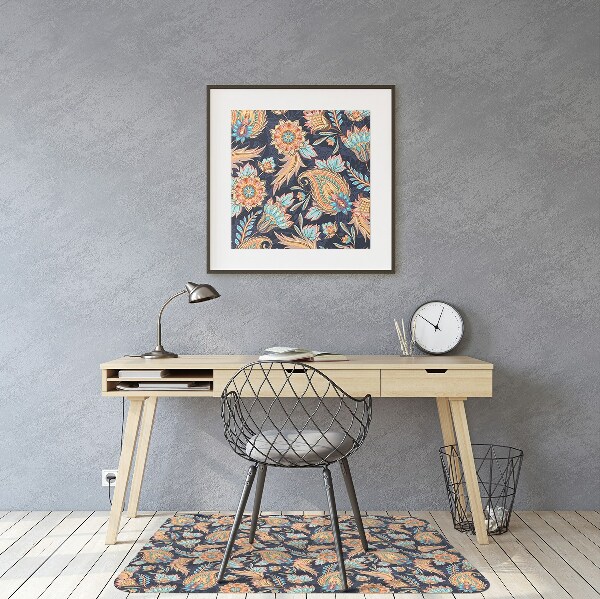 Tapis de chaise de bureau Paisley