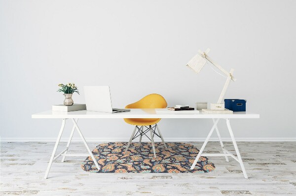 Tapis de chaise de bureau Paisley