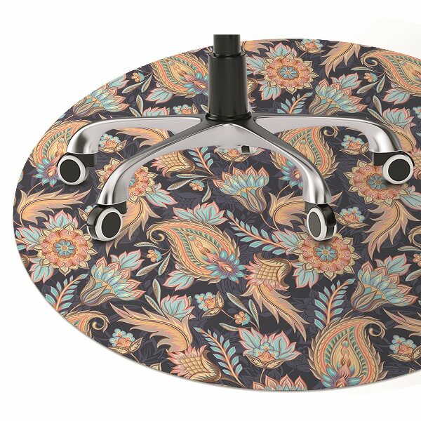 Tapis de chaise de bureau Paisley