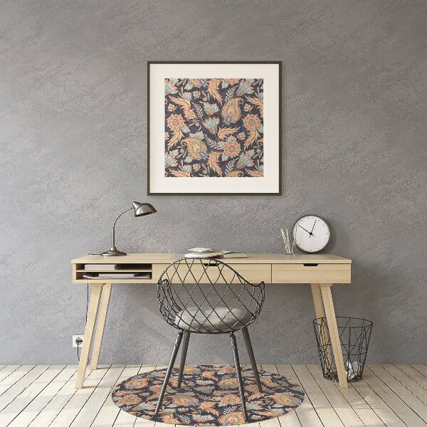 Tapis de chaise de bureau Paisley
