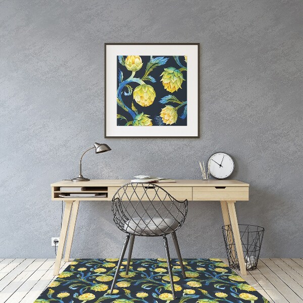 Tapis protège sol Fleurs d'artichaut