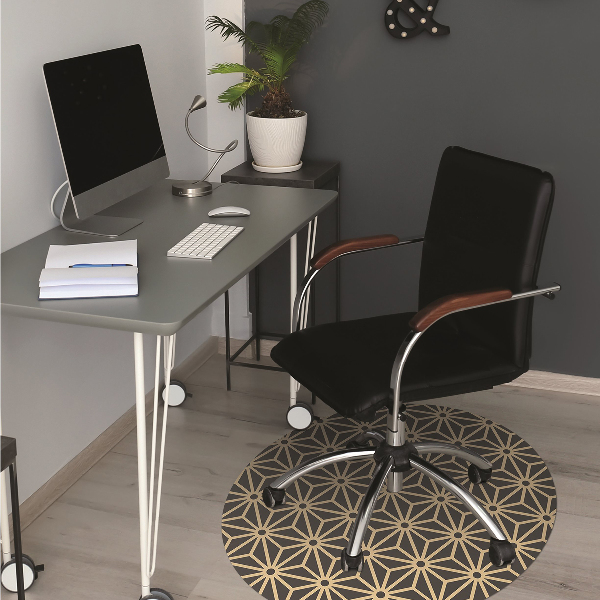 Tapis pour chaise de bureau Modèle de cubes