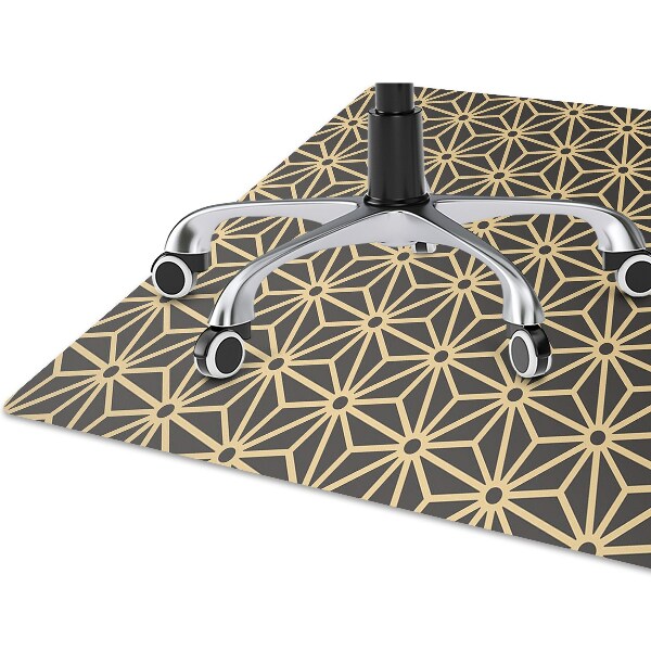 Tapis pour chaise de bureau Modèle de cubes