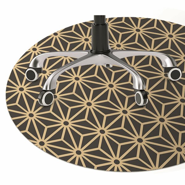 Tapis pour chaise de bureau Modèle de cubes