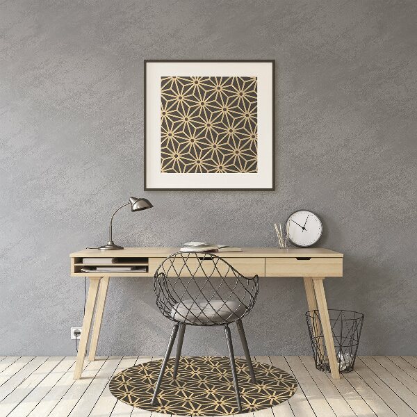 Tapis pour chaise de bureau Modèle de cubes