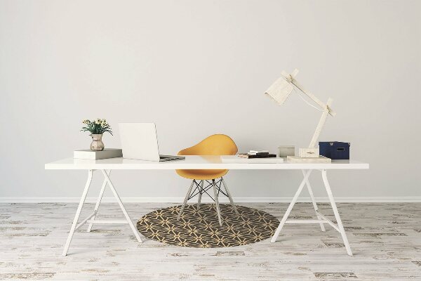 Tapis pour chaise de bureau Modèle de cubes