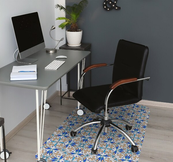 Tapis protection sol Ornement marocain