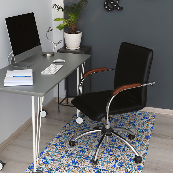 Tapis protection sol Ornement marocain