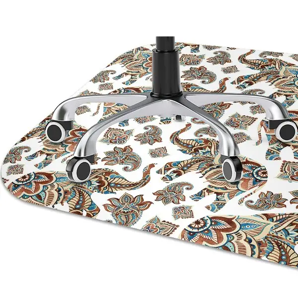 Tapis de chaise de bureau l'éléphant