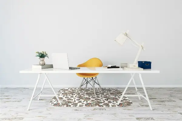Tapis de chaise de bureau l'éléphant