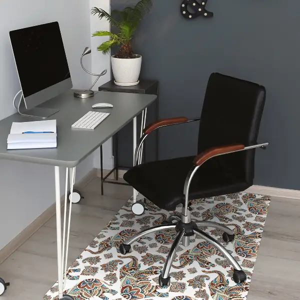 Tapis de chaise de bureau l'éléphant