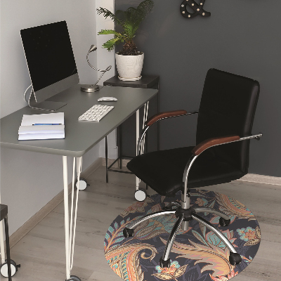 Tapis de chaise de bureau Paisley