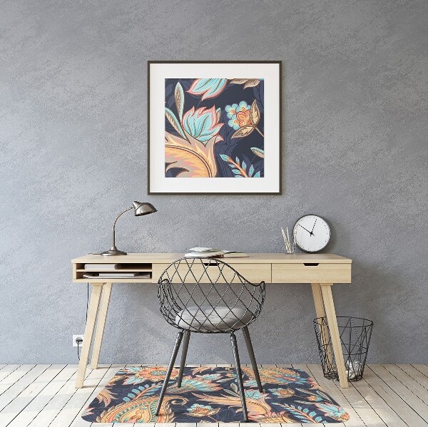 Tapis de chaise de bureau Paisley