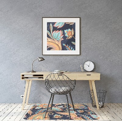 Tapis de chaise de bureau Paisley