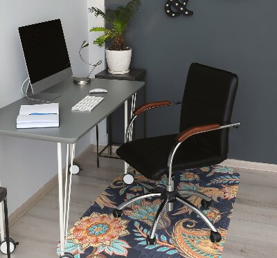 Tapis de chaise de bureau Paisley