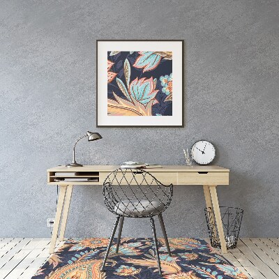 Tapis de chaise de bureau Paisley