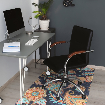 Tapis de chaise de bureau Paisley