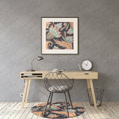 Tapis de chaise de bureau Paisley