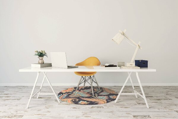 Tapis de chaise de bureau Paisley
