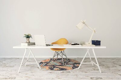 Tapis de chaise de bureau Paisley