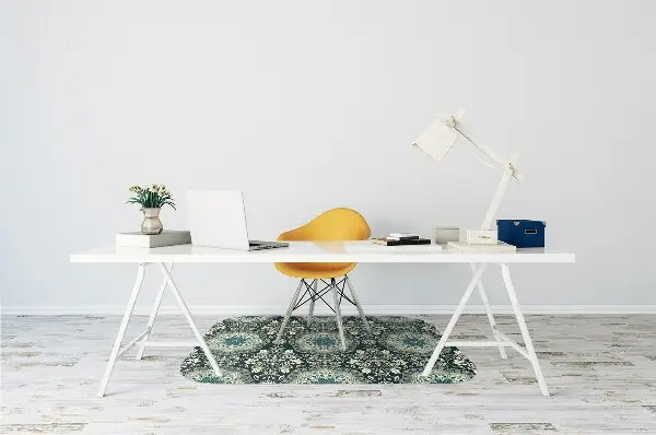 Tapis de chaise de bureau Damassé
