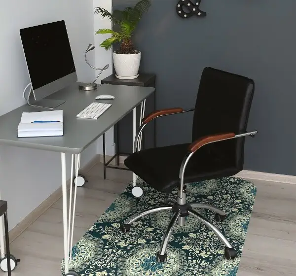 Tapis de chaise de bureau Damassé