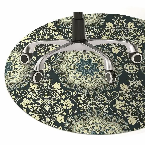 Tapis de chaise de bureau Damassé