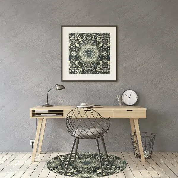 Tapis de chaise de bureau Damassé