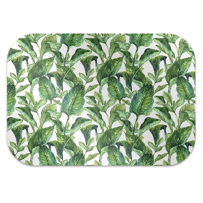 Tapis fauteuil bureau do biura Feuilles tropicales