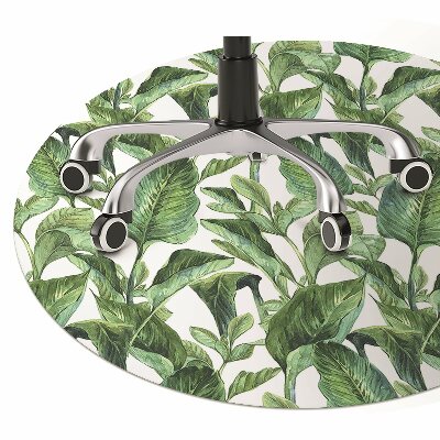 Tapis fauteuil bureau do biura Feuilles tropicales