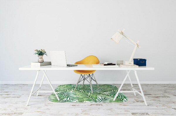 Tapis fauteuil bureau do biura Feuilles exotiques