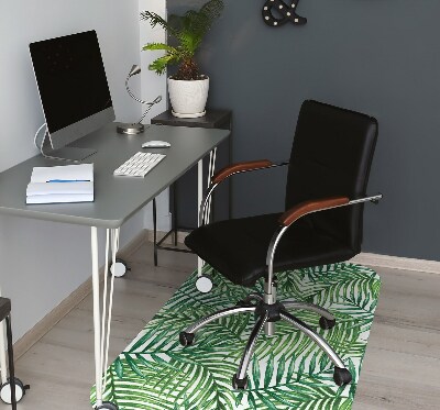 Tapis fauteuil bureau do biura Feuilles exotiques