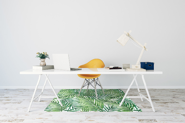 Tapis fauteuil bureau do biura Feuilles exotiques
